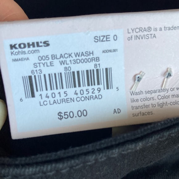 LC Lauren Conrad midrise super Skinny Jean 4 way stretch size 0 - Picture 8 of 16